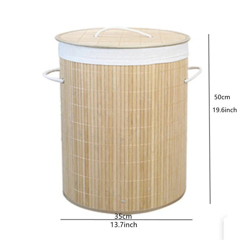 Cesto de Ropa de Bambú