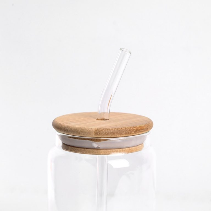 OFERTA 4x3 - Set Brisa | 4 Vasos de Vidrio con Cañita